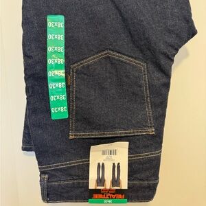 RealTree Men’s Dark Blue Jeans - Classic Straight Fit